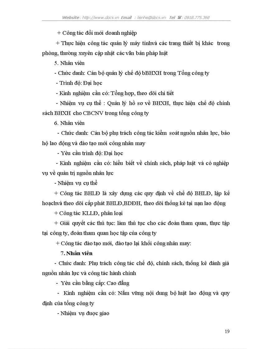 image for page Thực tập tại tổng Công ty CP dệt may Hà NộI