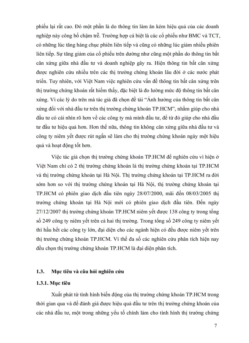 image for page Ảnh hưởng của thông tin bất cân xứng đối với nhà đầu tư trên thị trường chứng khoán tp hcm