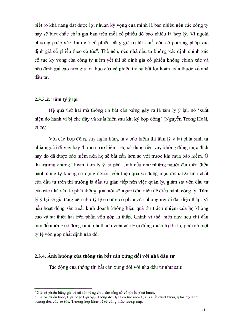 image for page Ảnh hưởng của thông tin bất cân xứng đối với nhà đầu tư trên thị trường chứng khoán tp hcm