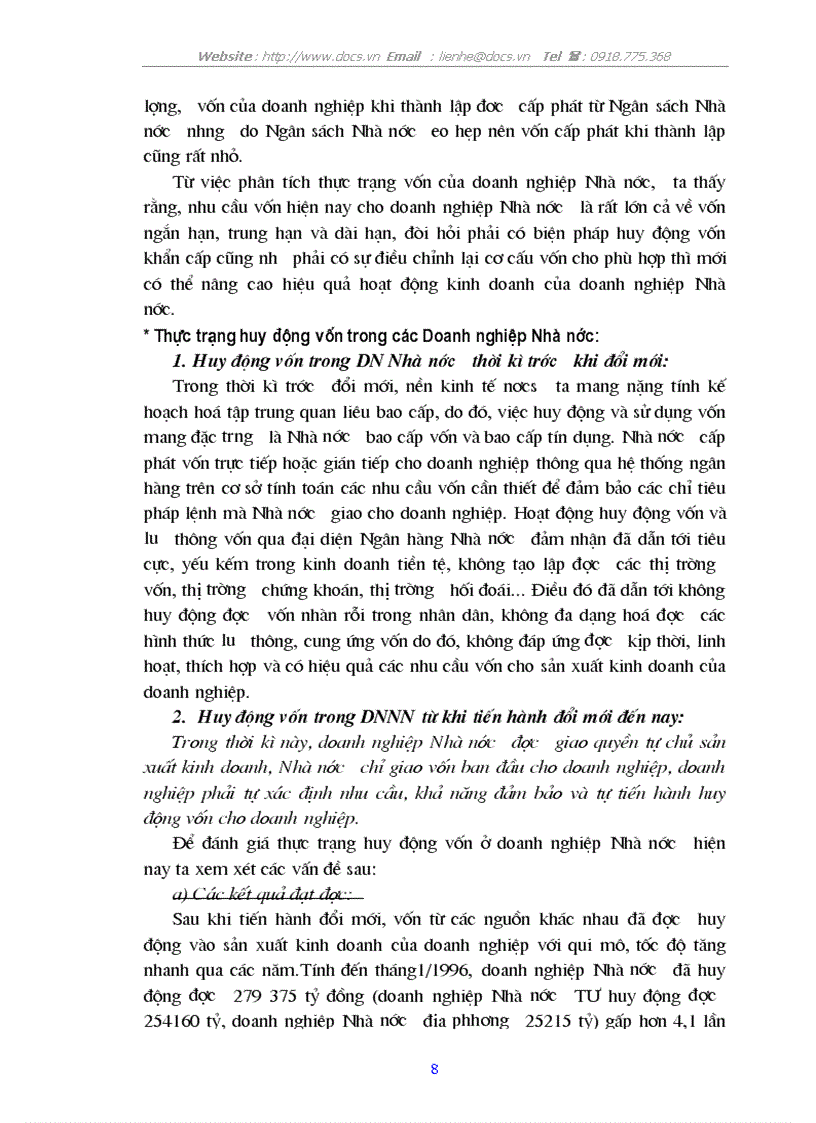 image for page Những hoạt động huy động vốn và các giải pháp huy động vốn cho các doanh nghiệp Nhà nước ở nước ta hiện nay