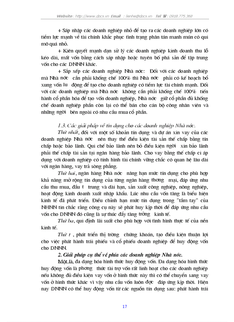 image for page Những hoạt động huy động vốn và các giải pháp huy động vốn cho các doanh nghiệp Nhà nước ở nước ta hiện nay