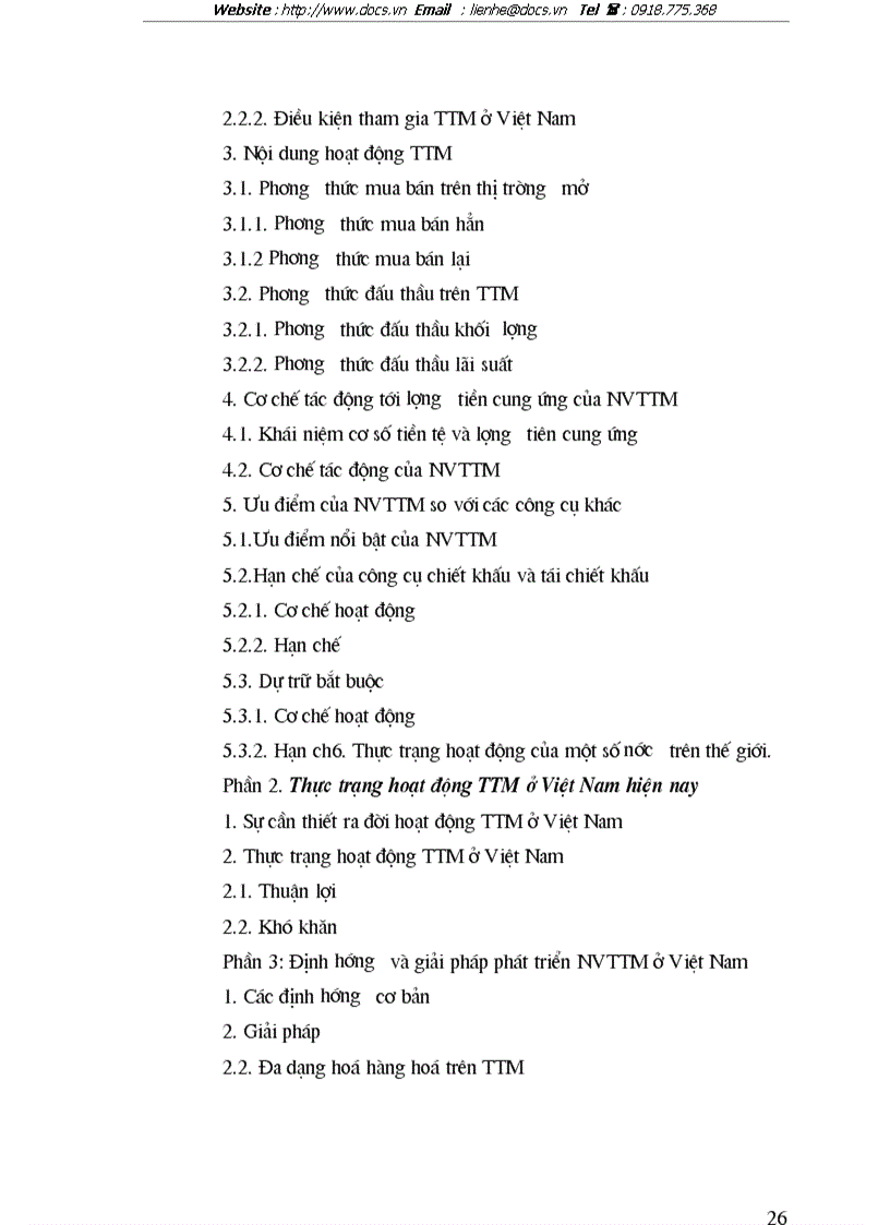 image for page Lý thuyết chung về thị trường mở