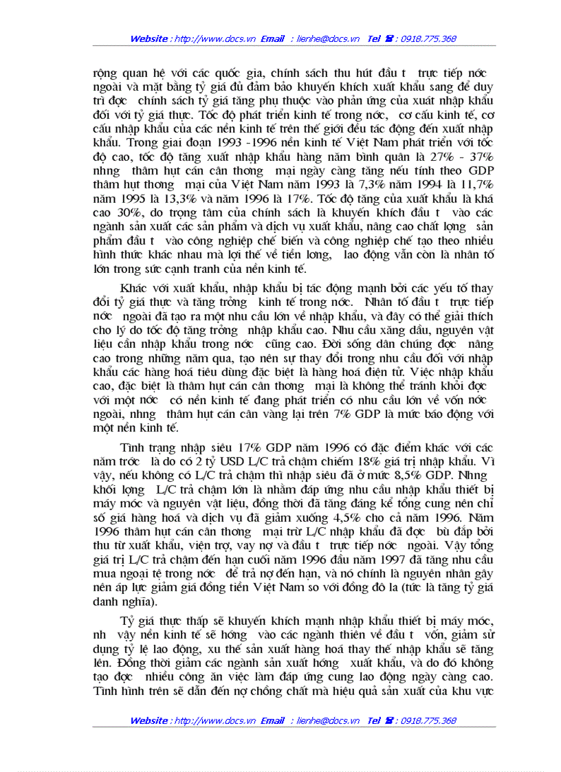 image for page Quan hệ giữa tỷ giá hối đoái với cán cân thương mại và một số giải pháp xây dựng tỷ giá hối đoái thả nổi có sự quản lý ở Việt Nam