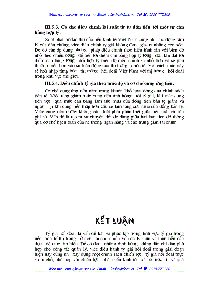 image for page Quan hệ giữa tỷ giá hối đoái với cán cân thương mại và một số giải pháp xây dựng tỷ giá hối đoái thả nổi có sự quản lý ở Việt Nam