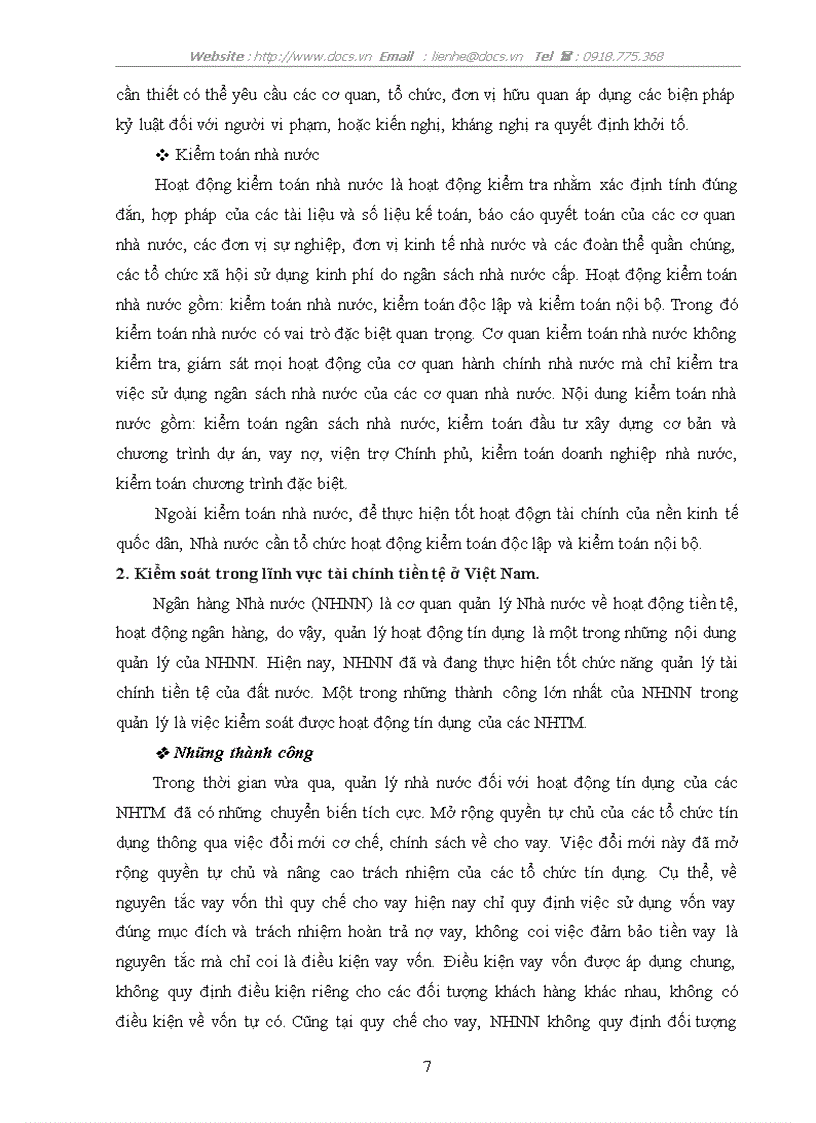image for page Trình bày nội dung cơ bản của chức năng kiểm soát trong lĩnh vực tài chính tiền tệ