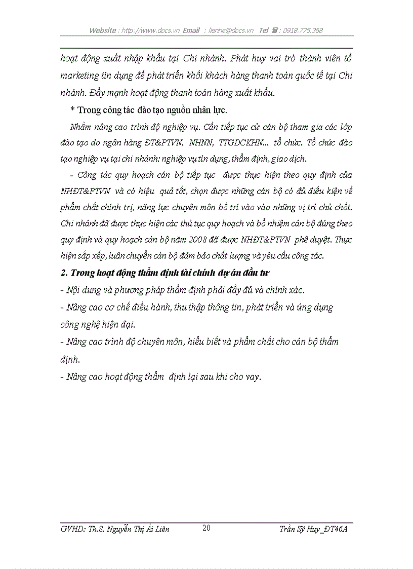 image for page Thực tập tại ngân hàng NHĐT PT BIDV Việt Nam Chi nhánh Hà Thành lt NHa gt