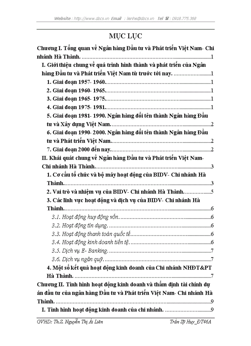 image for page Thực tập tại ngân hàng NHĐT PT BIDV Việt Nam Chi nhánh Hà Thành lt NHa gt