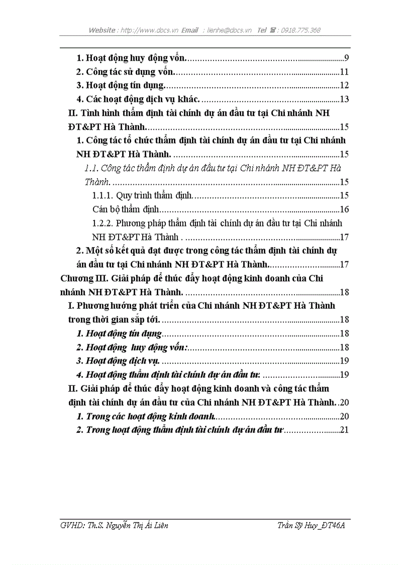 image for page Thực tập tại ngân hàng NHĐT PT BIDV Việt Nam Chi nhánh Hà Thành lt NHa gt