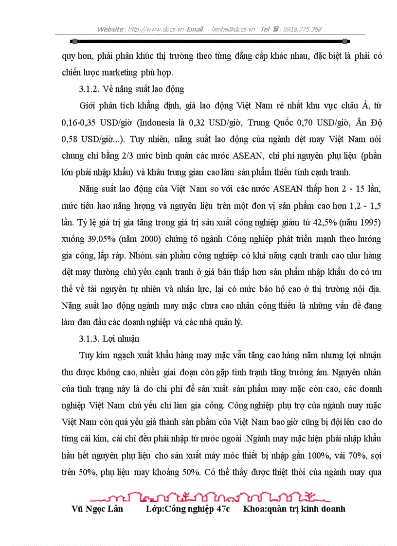 image for page Nghiên cứu về nâng cao năng lực cạnh tranh của may mặc vn