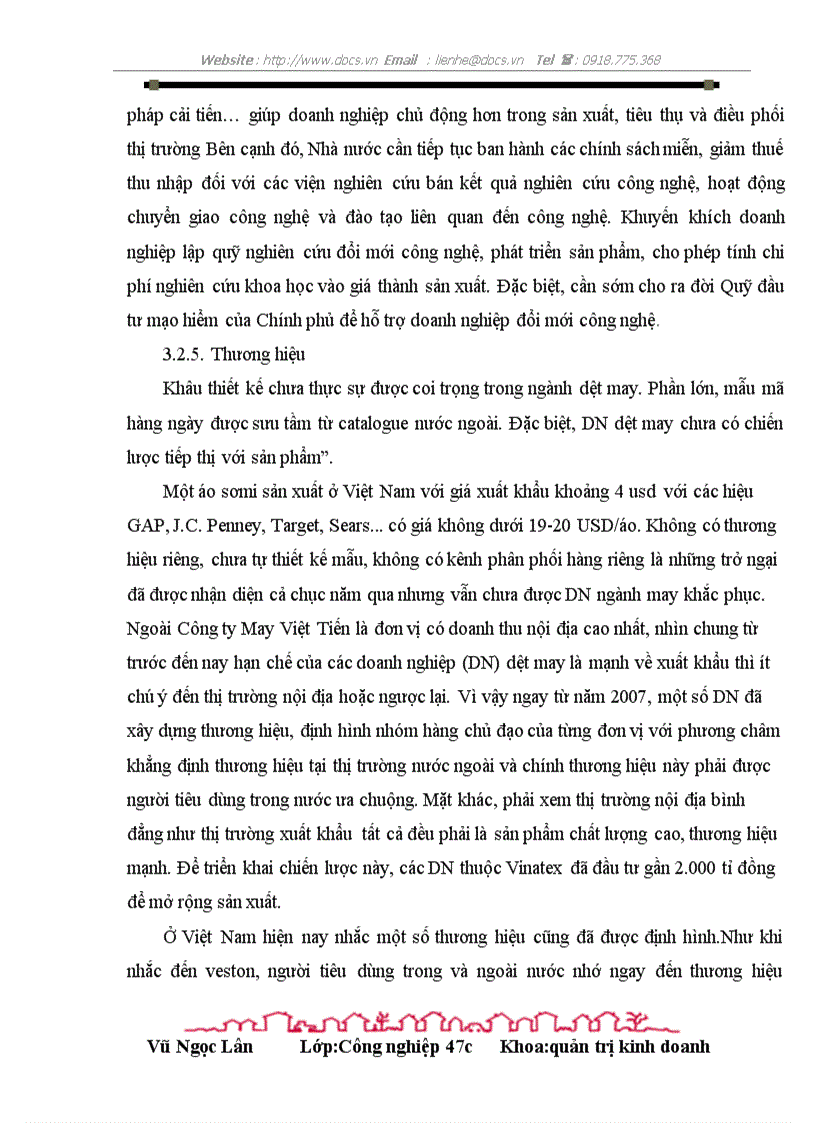 image for page Nghiên cứu về nâng cao năng lực cạnh tranh của may mặc vn