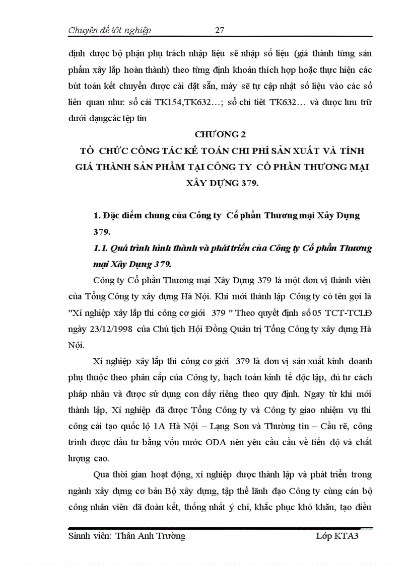 image for page Tổ chức kế toán chi phí sản xuất và tính giá thành sản phẩm tại Công ty Cổ phần Thương mại Xây Dựng 379