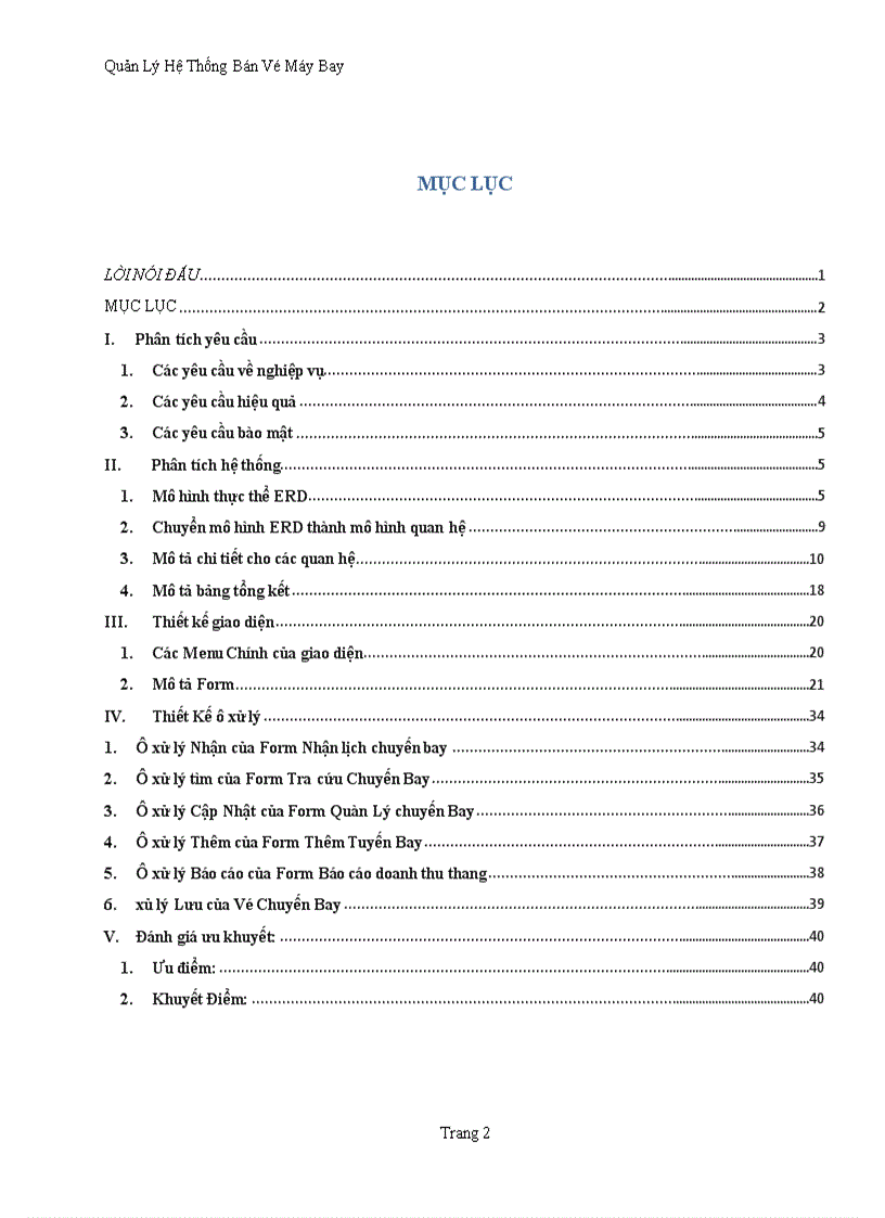 image for page Quản Lý Hệ Thống Bán Vé Máy Bay