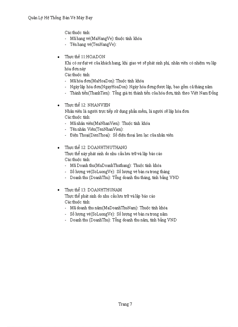 image for page Quản Lý Hệ Thống Bán Vé Máy Bay