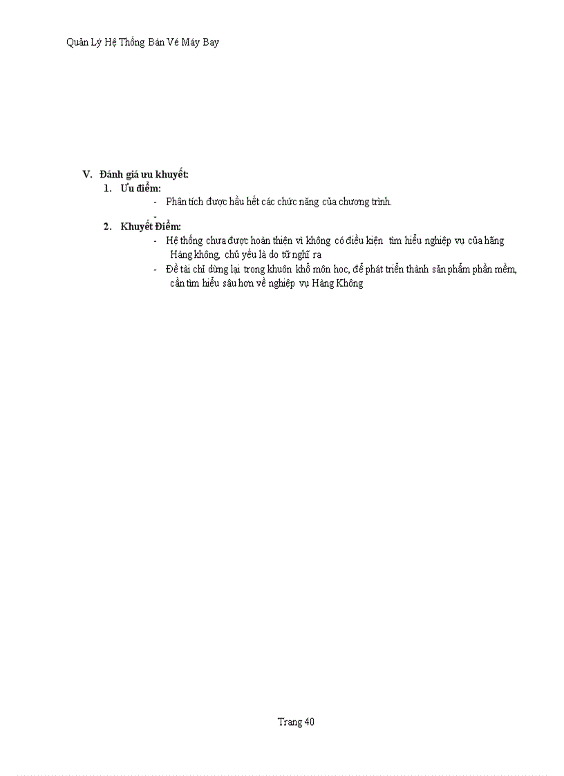 image for page Quản Lý Hệ Thống Bán Vé Máy Bay