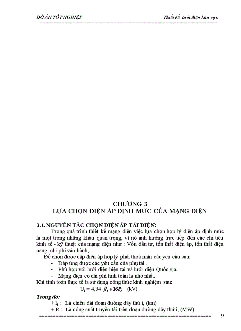 image for page Thiết kế lưới điện khu vực