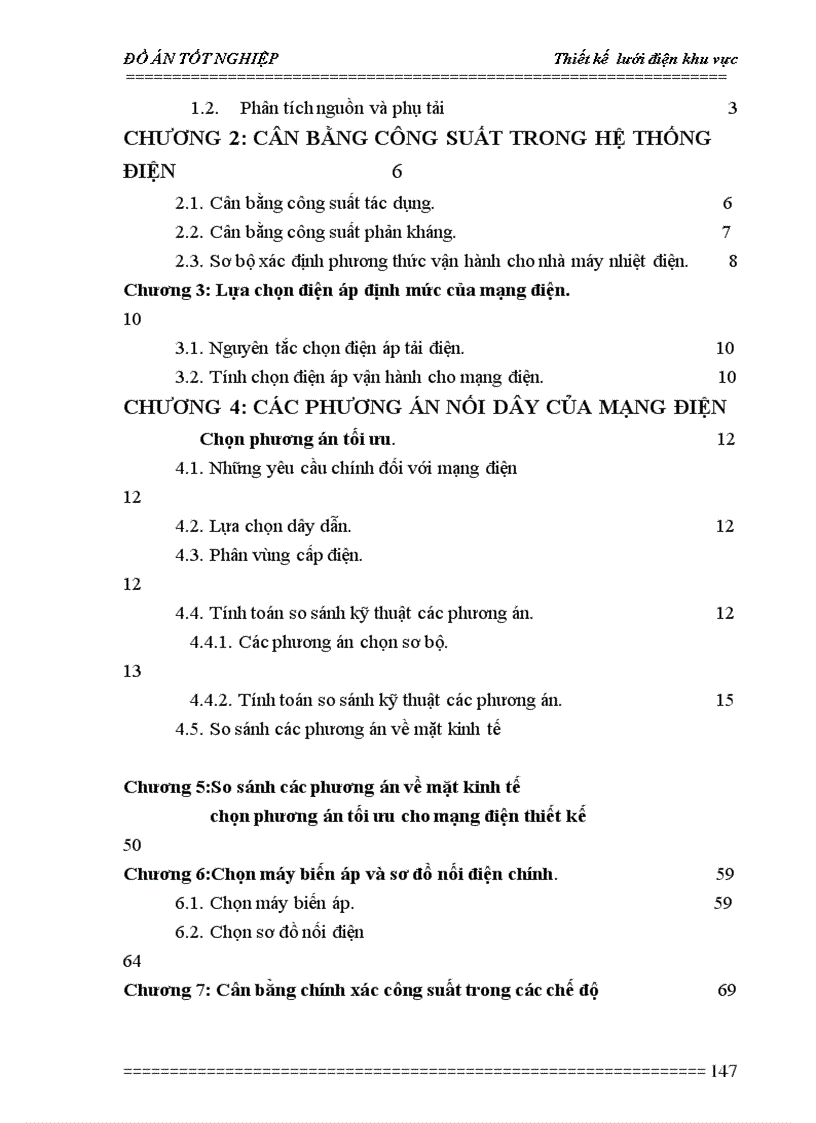 image for page Thiết kế lưới điện khu vực