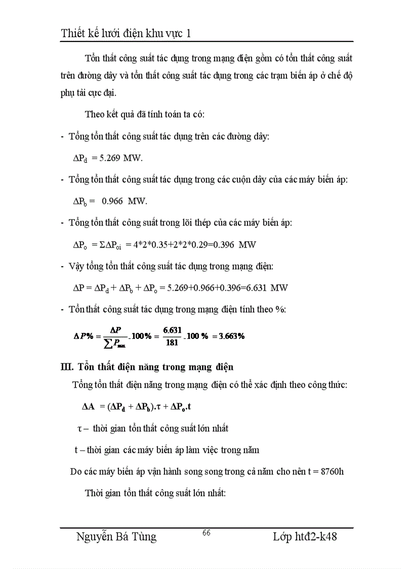 image for page Thiết kế lưới điện khu vực 1