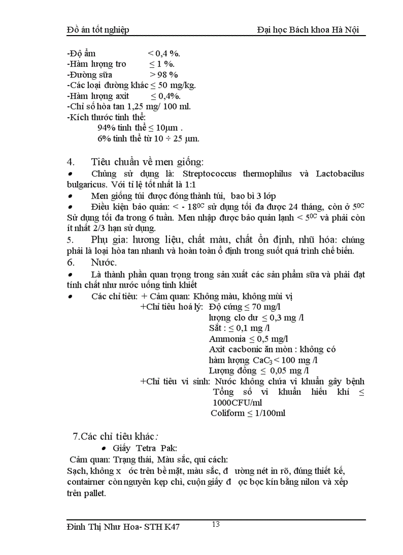 image for page Thiết kế nhà máy chế biến sữa sử dụng nguyên liệu từ sữa bột