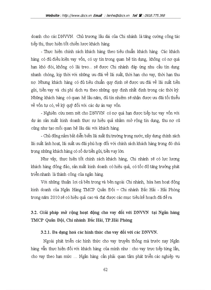 image for page Mở rộng hoạt động cho vay đối với các doanh nghiệp vừa và nhỏ tại Ngân hàng TMCP Quân Đội Chi nhánh Bắc Hải TP Hải Phòng