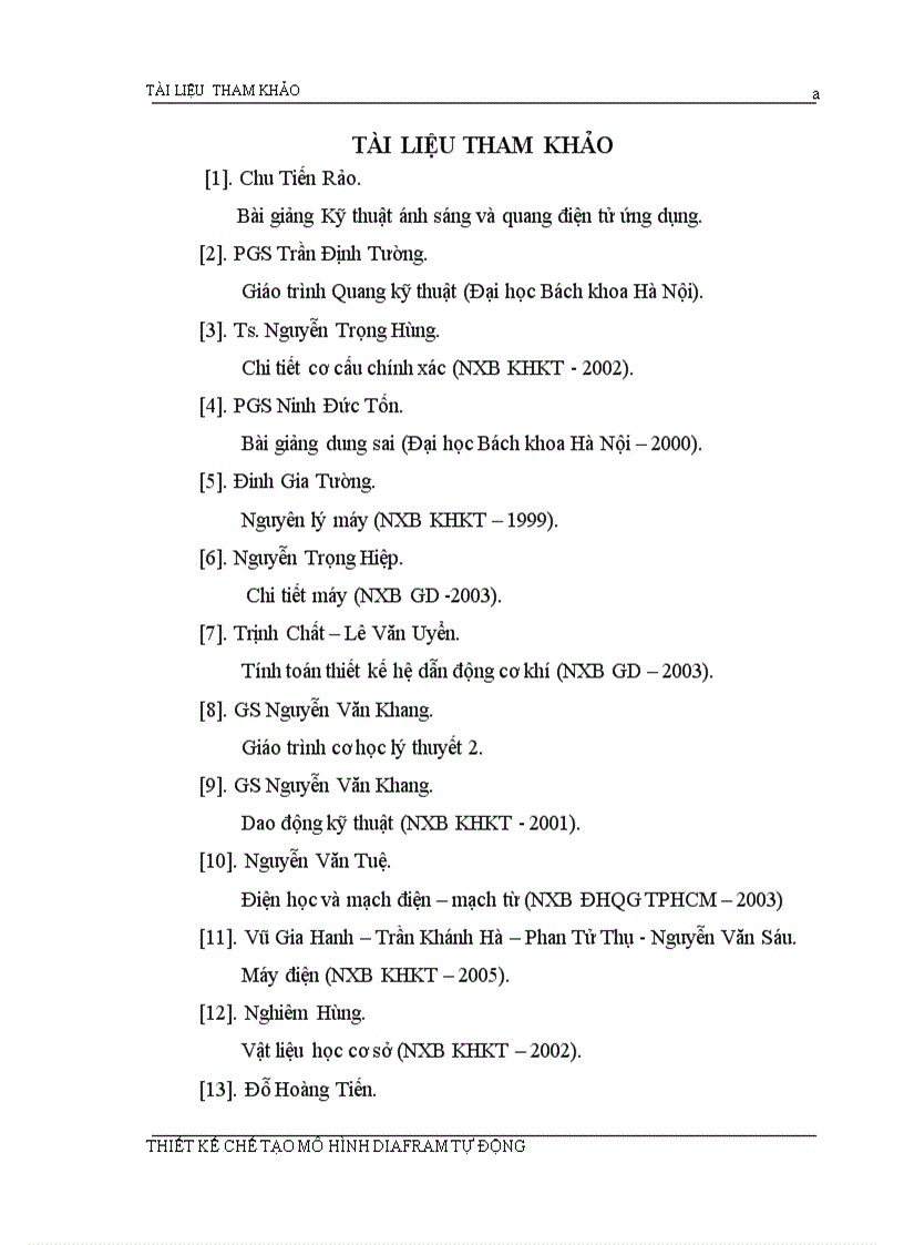 image for page Thiết kế hệ thống thiết kế cơ cấu điều chỉnh tự động diafram