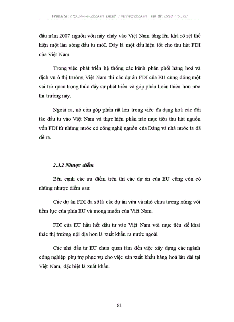 image for page Thu hút FDI của EU vào Việt Nam