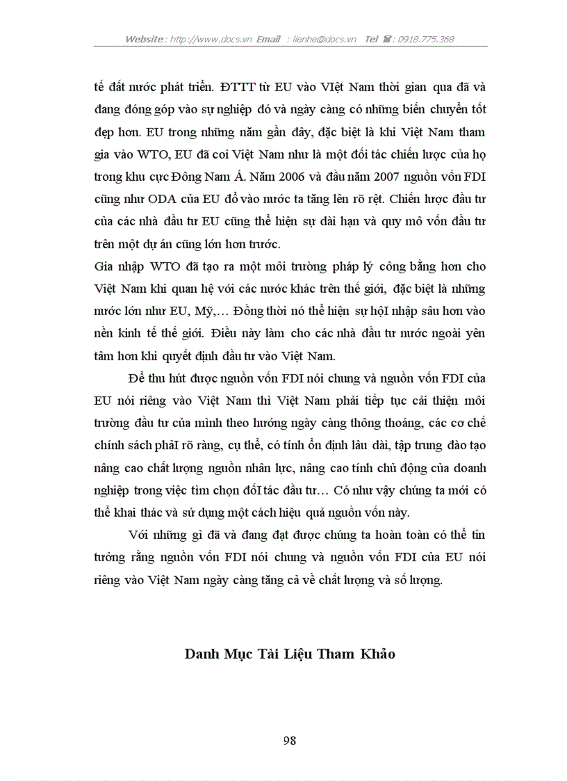 image for page Thu hút FDI của EU vào Việt Nam