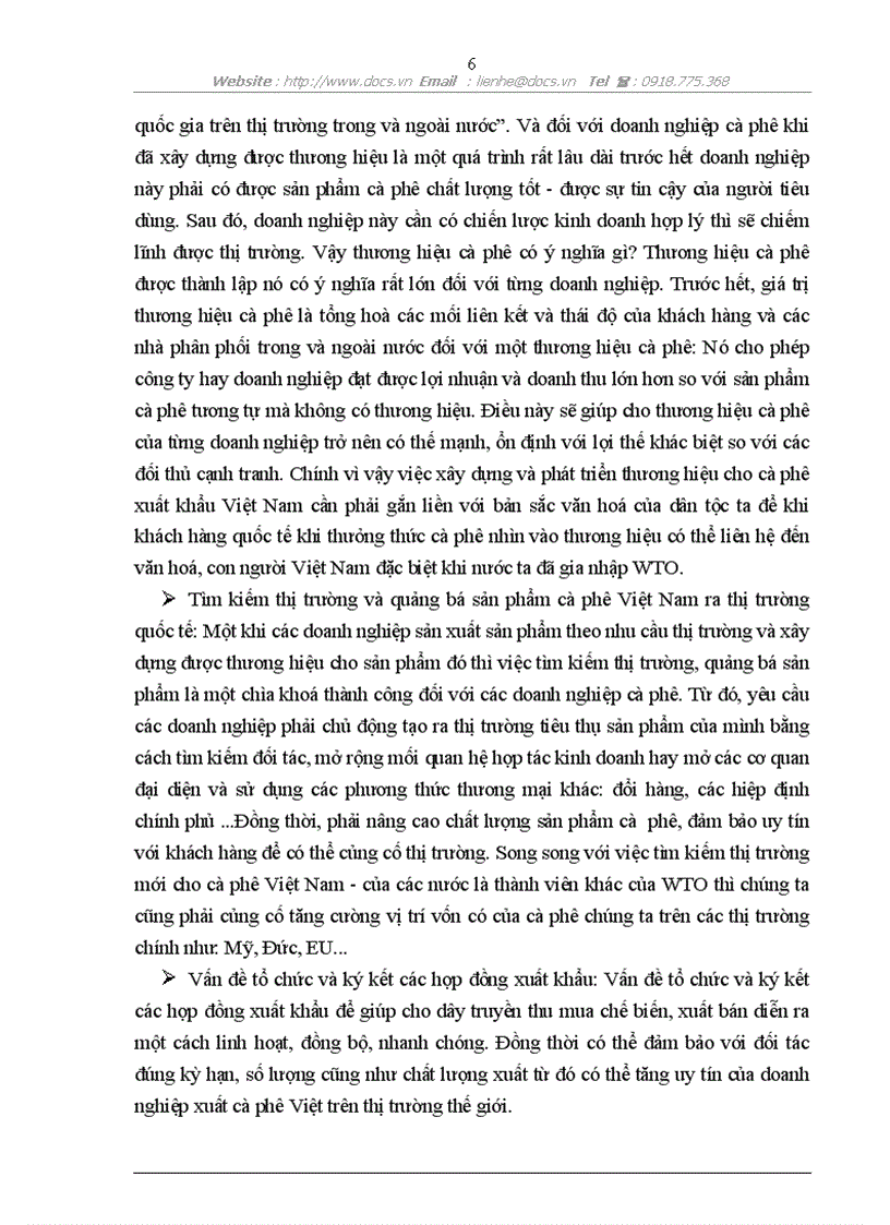 image for page Một số giải pháp nhằm thúc đẩy xuất khẩu cà phê Việt Nam trong điều kiện hội nhập WTO