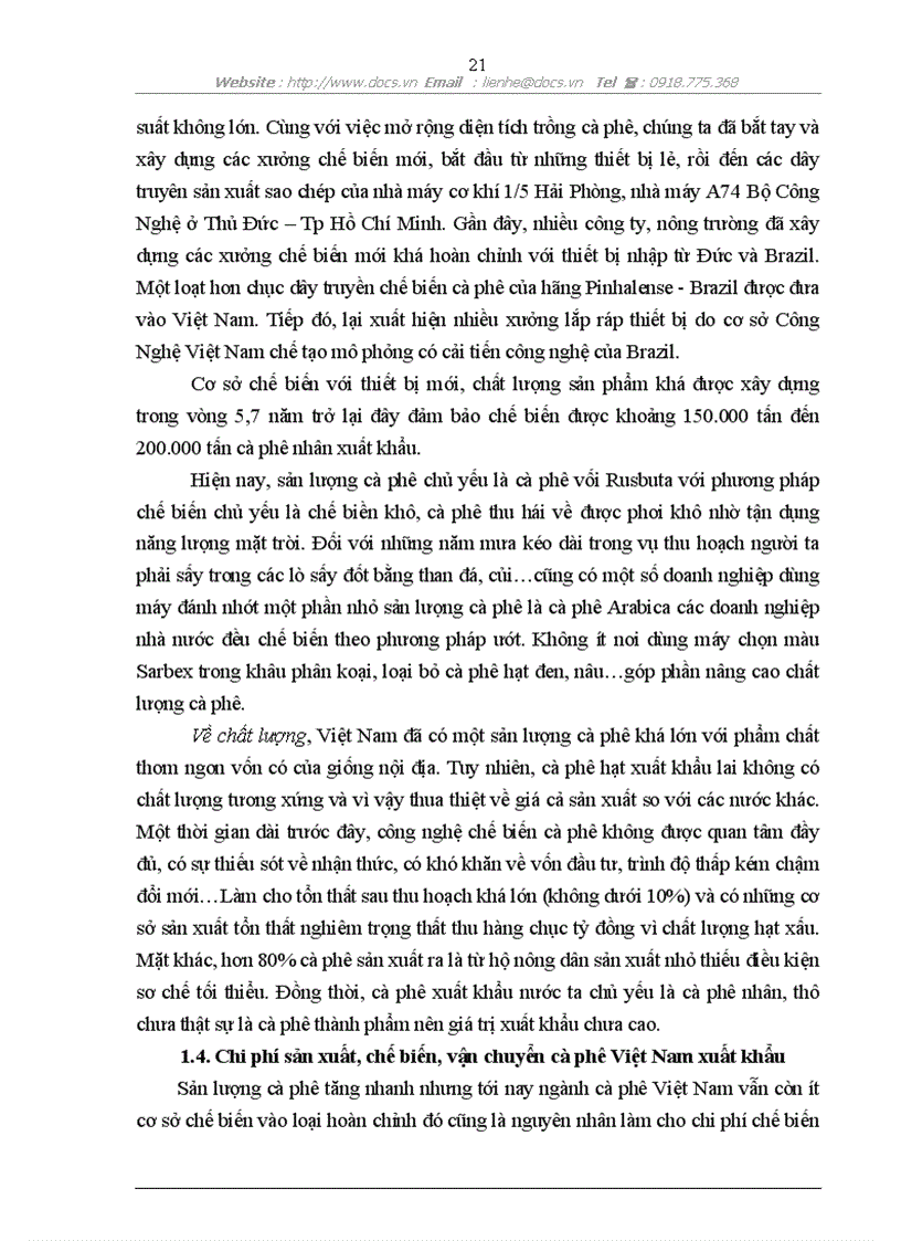 image for page Một số giải pháp nhằm thúc đẩy xuất khẩu cà phê Việt Nam trong điều kiện hội nhập WTO