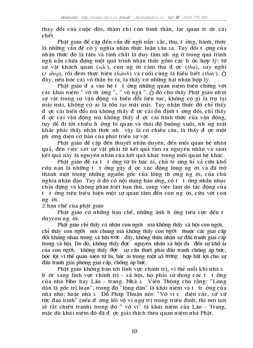 image for page Những giá trị và hạn chế của phật giáo và ảnh hưởng của nó ở nước ta hiện nay