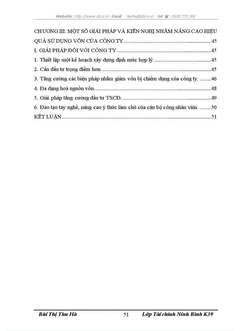 image for page Một số giải pháp nhằm nâng cao hiệu quả sử dụng vốn tại Công ty TNHH Phú Vượng