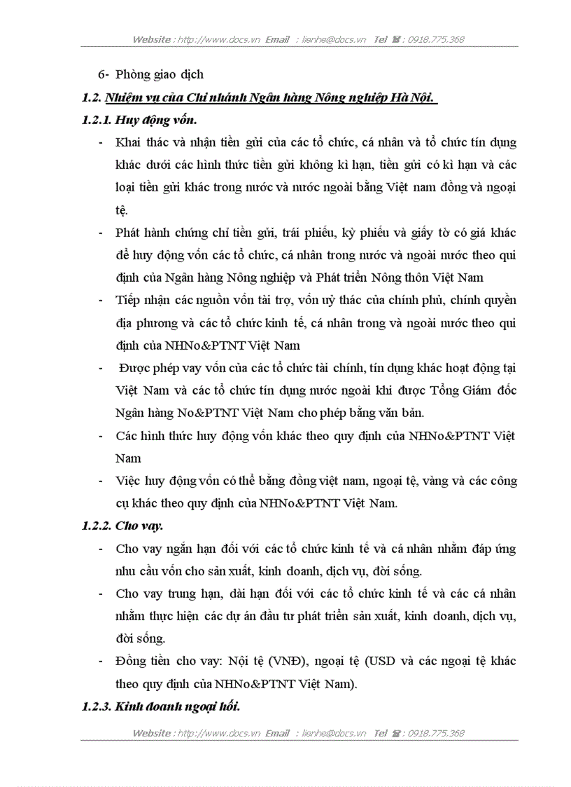 image for page Khái quát về chi nhánh ngân hàng nông nghiệp và phát triển nông thôn hà nội