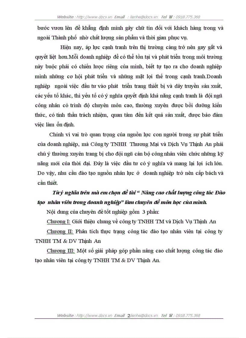 image for page Nâng cao chất lượng công tác Đào tạo nhân viên trong doanh nghiệp