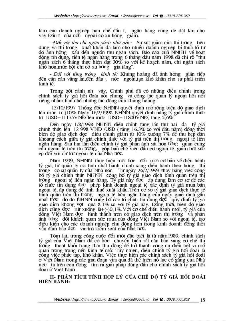 image for page Tỷ giá hối đoái mối quan hệ với cán cân thanh toán quốc tế và giải pháp để hoàn thiện chính sách tỷ giá ở việt nam
