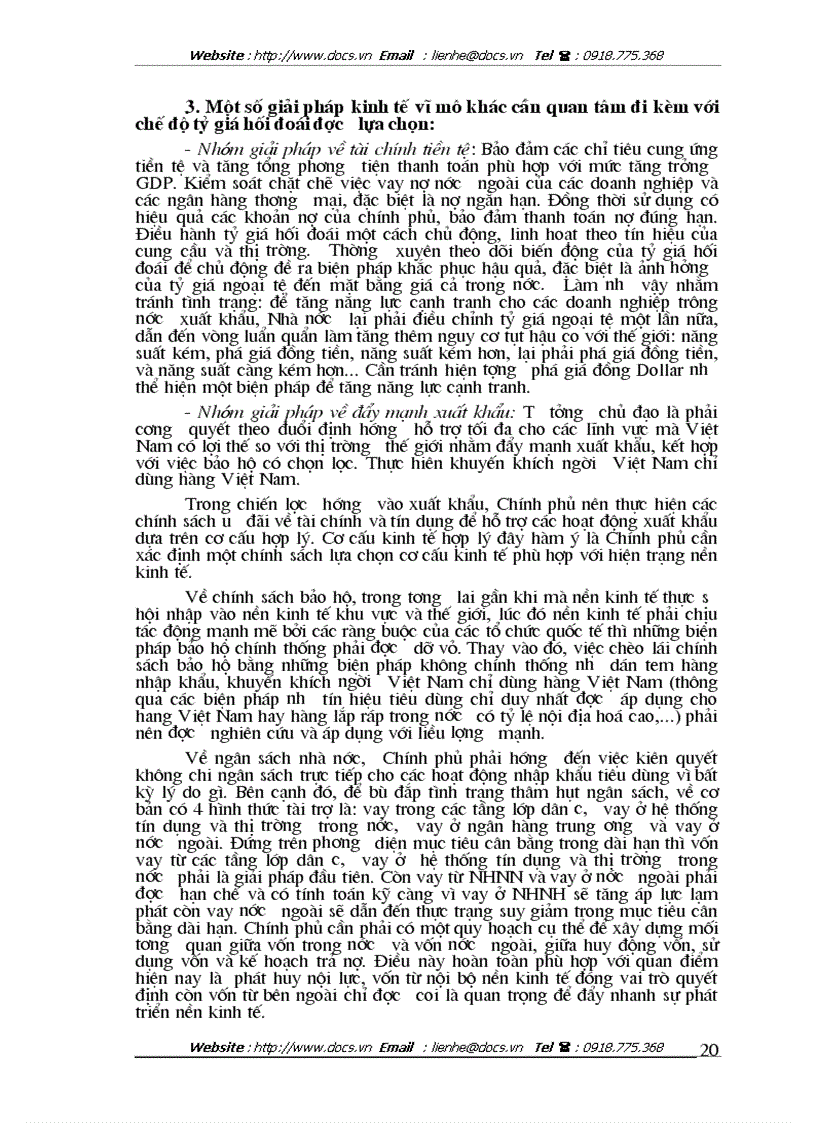 image for page Tỷ giá hối đoái mối quan hệ với cán cân thanh toán quốc tế và giải pháp để hoàn thiện chính sách tỷ giá ở việt nam