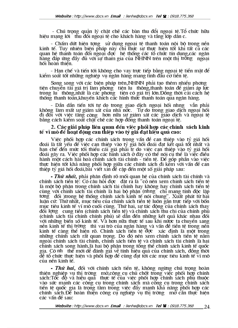 image for page Tỷ giá hối đoái mối quan hệ với cán cân thanh toán quốc tế và giải pháp để hoàn thiện chính sách tỷ giá ở việt nam