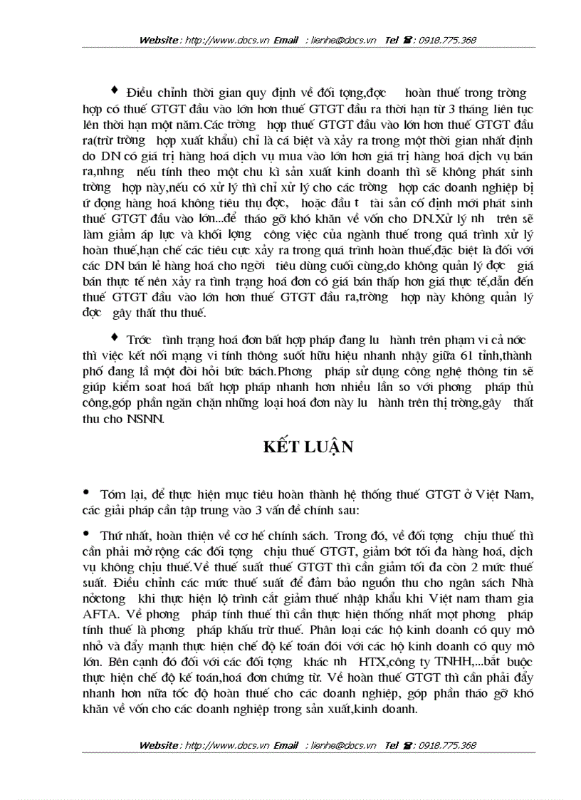 image for page Thuế GTGT và việc sử dụng sắc thuế này ở Việt nam cùng với những vấn đề vướng mắc còn tồn tại và những giải pháp cần tháo gỡ