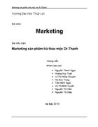 Marketing sản phẩm trà thảo mộc Dr Thanh