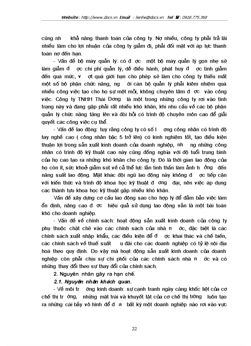 image for page Một số biện pháp Chủ yếu nhằm nâng cao hiệu quả kinh doanh ở Công ty TNHH Thái Dương