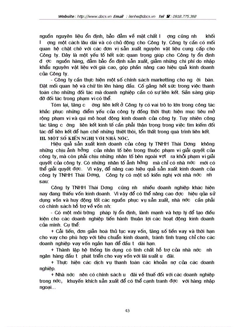 image for page Một số biện pháp Chủ yếu nhằm nâng cao hiệu quả kinh doanh ở Công ty TNHH Thái Dương