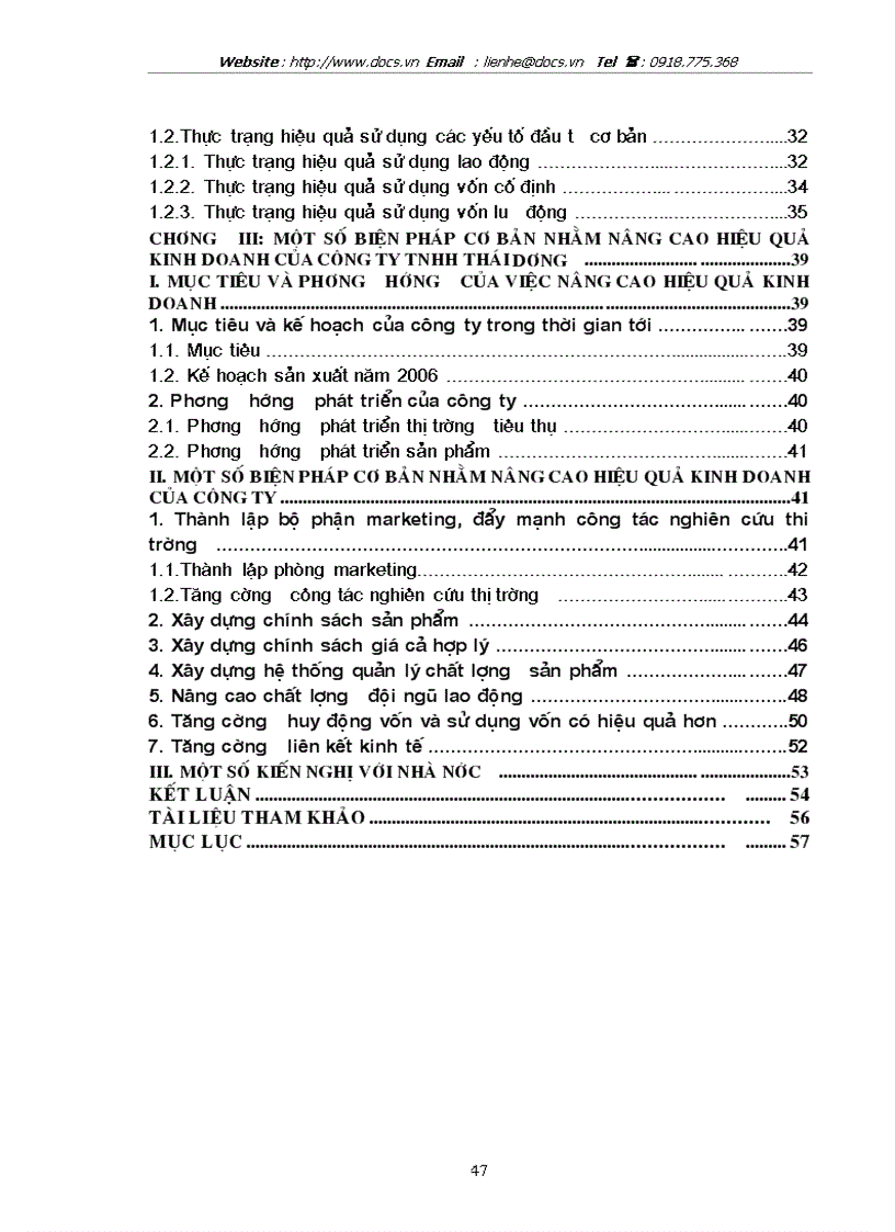 image for page Một số biện pháp Chủ yếu nhằm nâng cao hiệu quả kinh doanh ở Công ty TNHH Thái Dương
