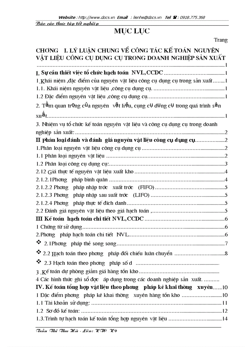 image for page Tổ chức công tác kế toán nguyên vật liệu công cụ dụng cụ tại công ty CP chế tạo Thiết Bị Điện