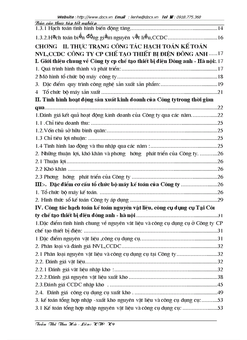 image for page Tổ chức công tác kế toán nguyên vật liệu công cụ dụng cụ tại công ty CP chế tạo Thiết Bị Điện