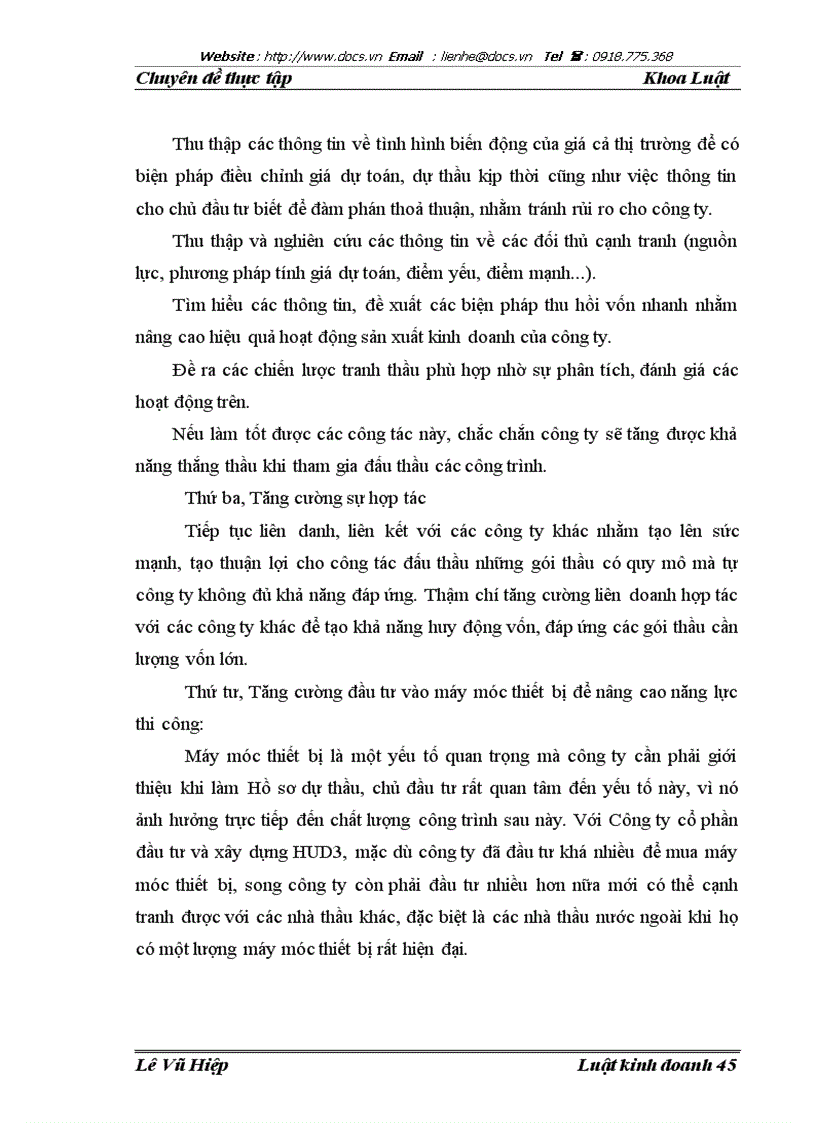 image for page Lý luận và thực tiễn về hoạt động đấu thầu xây lắp tại Công ty cổ phần Đầu tư và Xây dựng HUD3