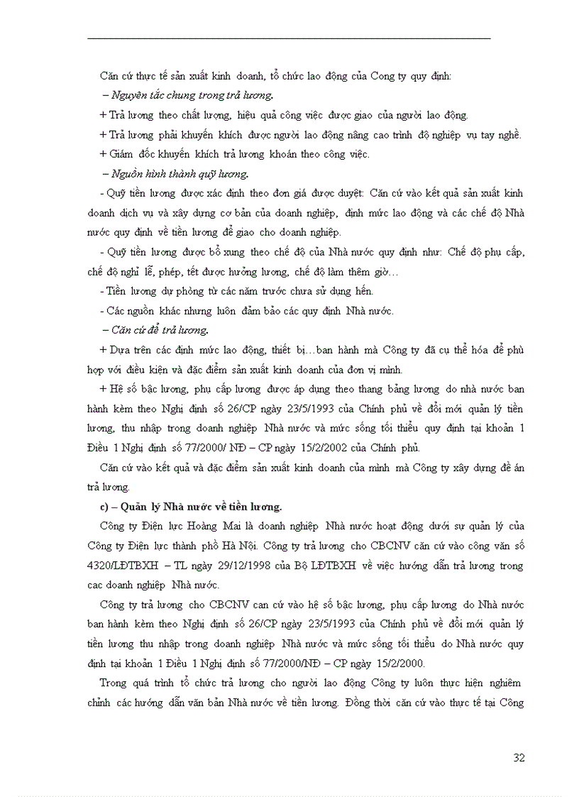 image for page Một số giải pháp nhằm tạo động lực cho người lao động tại Công ty Điện lực Hoàng Mai