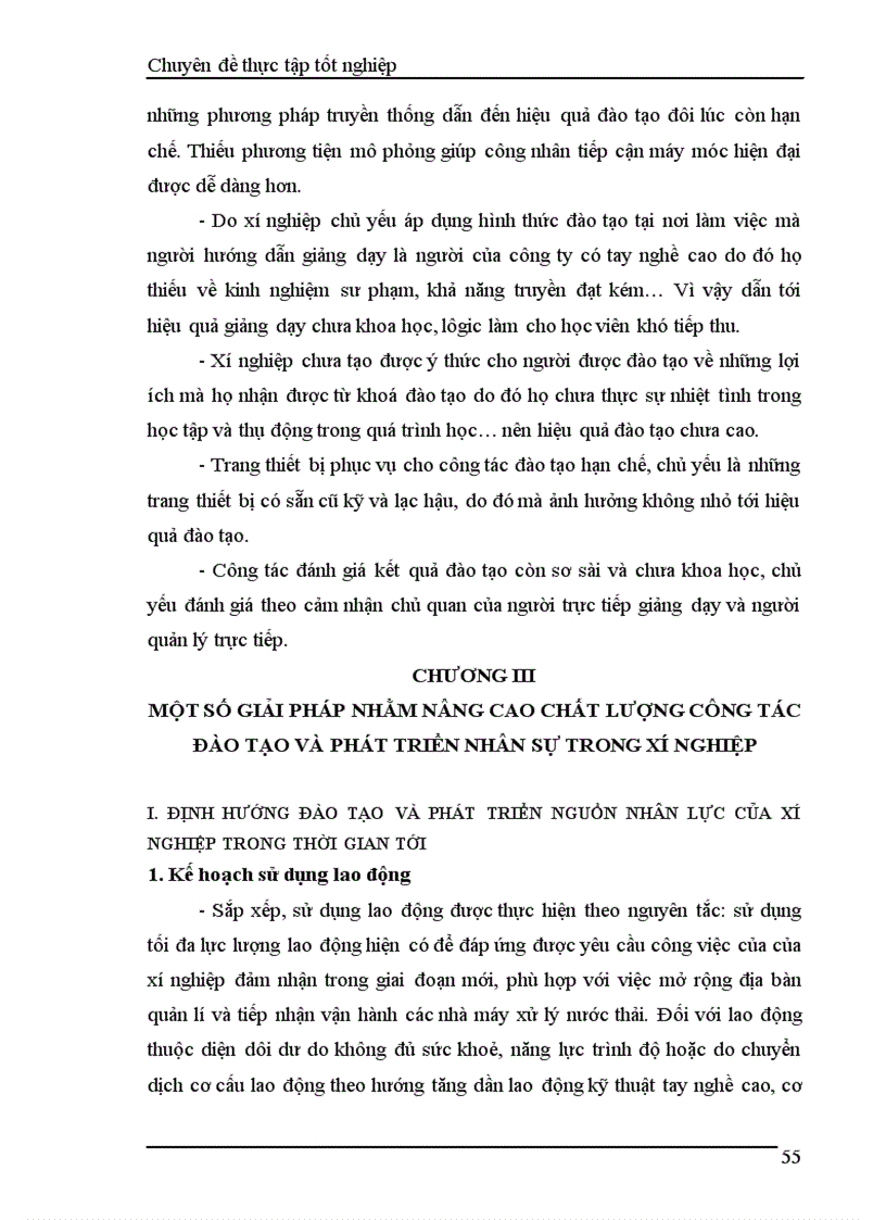 image for page Nâng cao hơn nữa hiệu quả công tác đào tạo và phát triển nguồn nhân lực tại Xí nghiệp Thoát nước số 3 thuộc Công ty TNHH Nhà nước một thành viên thoát