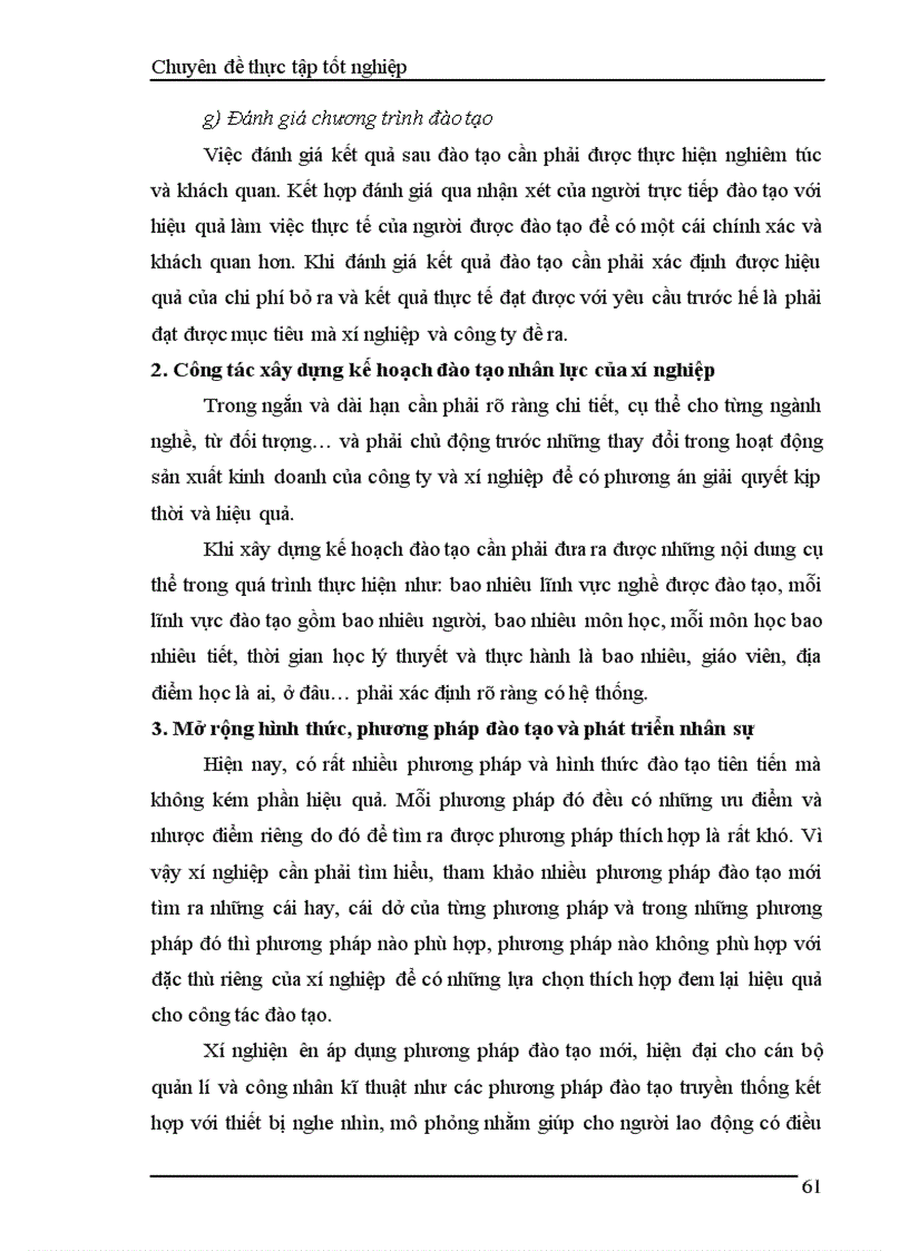 image for page Nâng cao hơn nữa hiệu quả công tác đào tạo và phát triển nguồn nhân lực tại Xí nghiệp Thoát nước số 3 thuộc Công ty TNHH Nhà nước một thành viên thoát