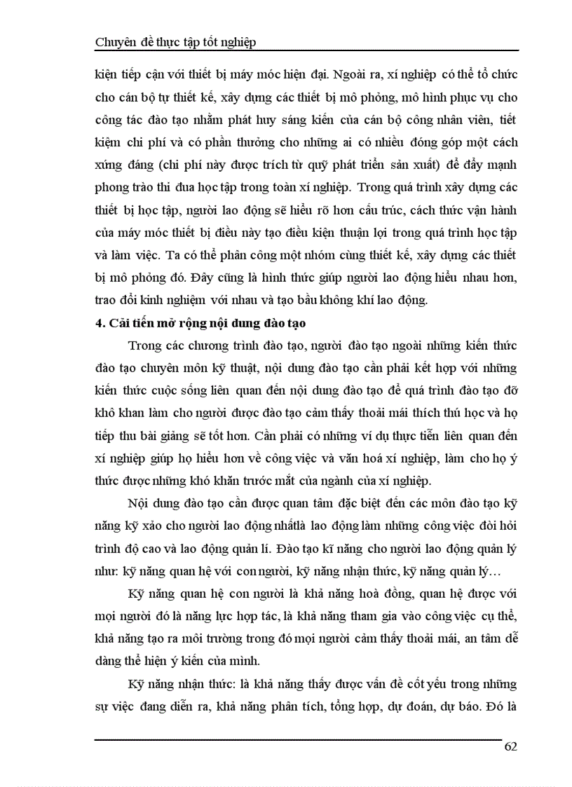 image for page Nâng cao hơn nữa hiệu quả công tác đào tạo và phát triển nguồn nhân lực tại Xí nghiệp Thoát nước số 3 thuộc Công ty TNHH Nhà nước một thành viên thoát