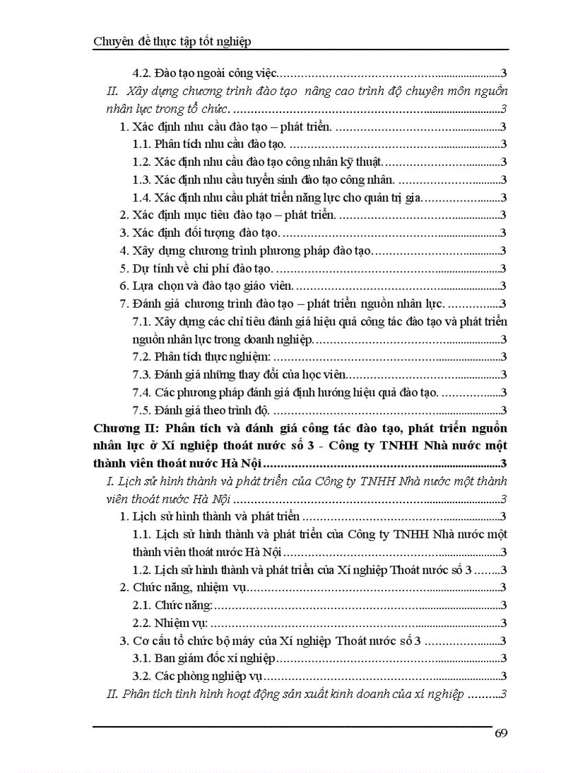 image for page Nâng cao hơn nữa hiệu quả công tác đào tạo và phát triển nguồn nhân lực tại Xí nghiệp Thoát nước số 3 thuộc Công ty TNHH Nhà nước một thành viên thoát