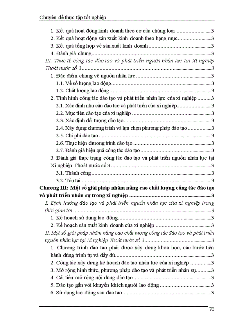 image for page Nâng cao hơn nữa hiệu quả công tác đào tạo và phát triển nguồn nhân lực tại Xí nghiệp Thoát nước số 3 thuộc Công ty TNHH Nhà nước một thành viên thoát