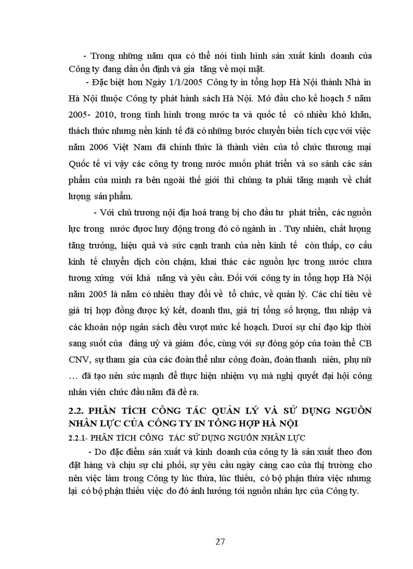 image for page Phân tích thực trạng đề xuất giải pháp nhằm nâng cao hiệu quả quản lý và sử dụng nguồn nhân lực của côngty in tổng hợp hà nội